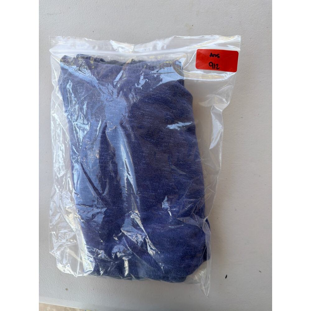 Eileen Fisher Sweater Womens L Blue Linen Cotton Boxy Ribbed 3/4 Dolman Sleeve - Picture 8 of 8